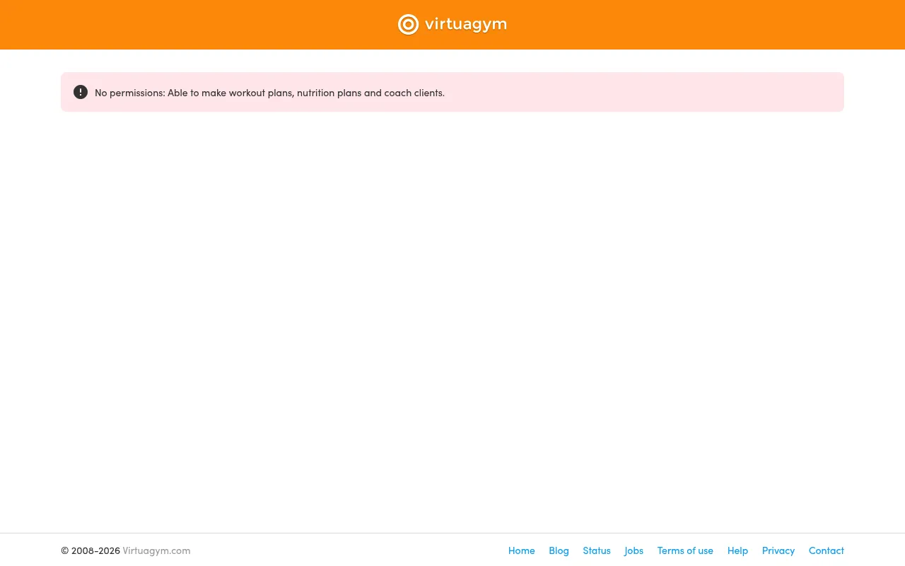 Virtuagym pricing page showing modules and quote-based plans